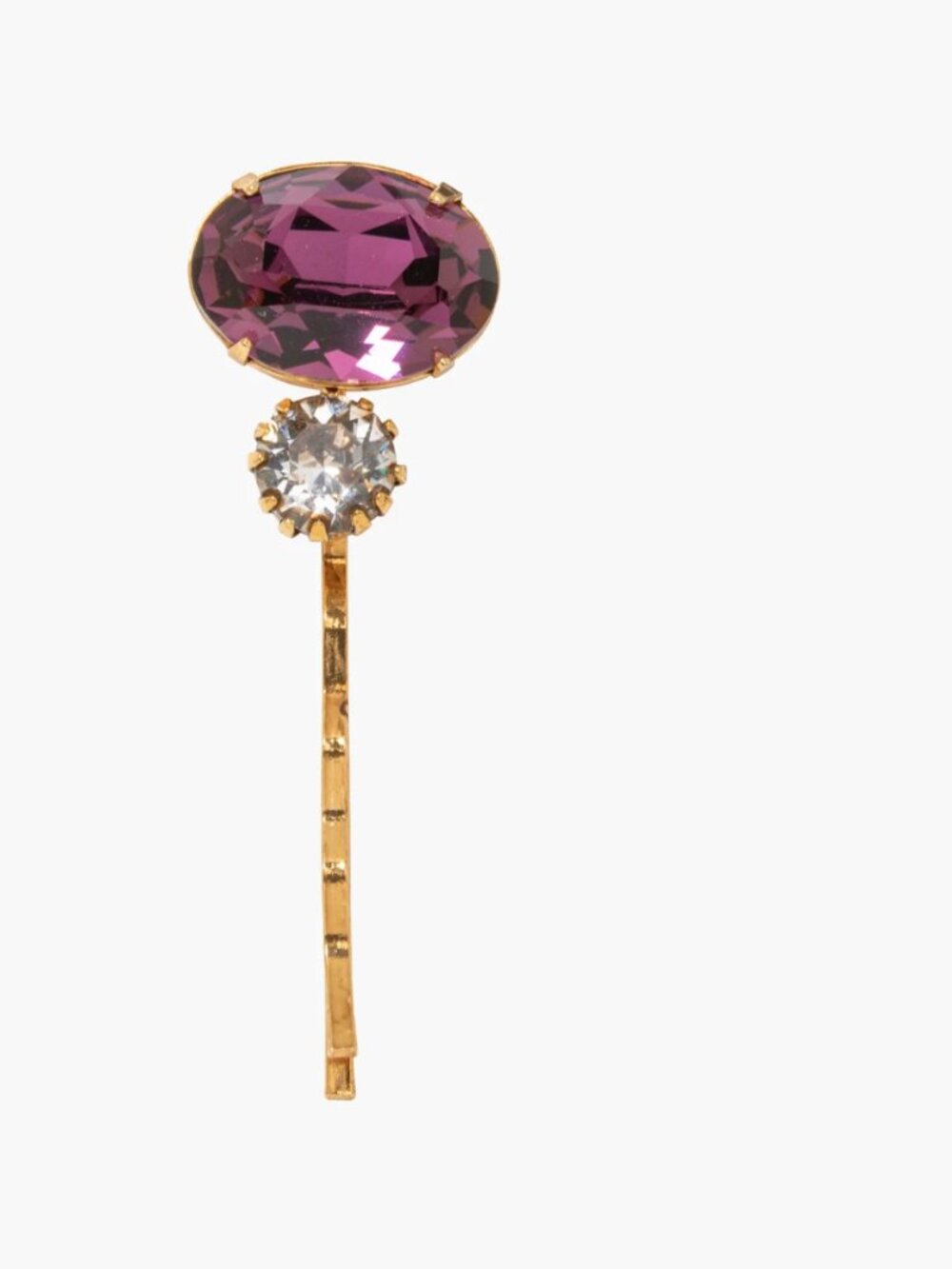 Jennifer Behr Gemma Amethyst Swarovski Crystal Bobby Pin Hair Pin